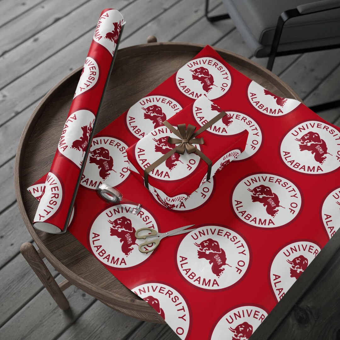 University of Alabama Wrapping Paper Holiday Gift Wrap Holiday Wrapping ...