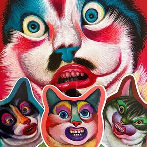 Pack d'autocollants chats glamour