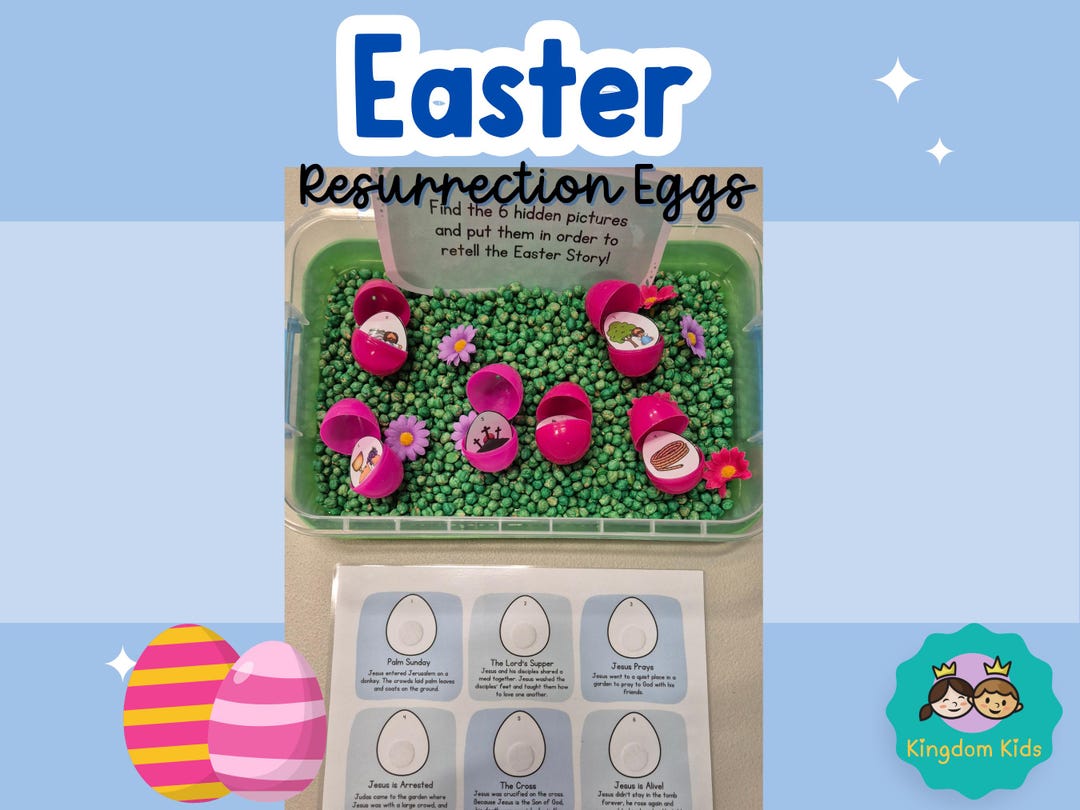 Christian Resurrection Eggs Easter Story Printable Activity (digital ...