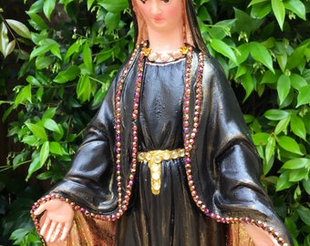 OOAK Virgin Mary Statue Altar Catholic Sculpture