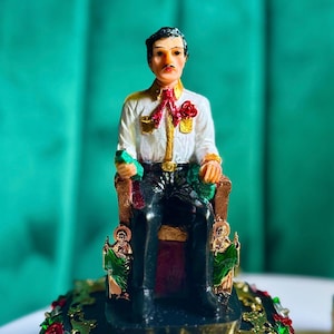 OOAK Jesus Malverde Cjuba Lord Engel der armen mexikanischen Altar Statue