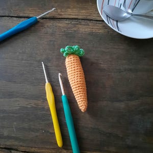 Crochet carrot – Handmade amigurumi – natural and fresh decoration