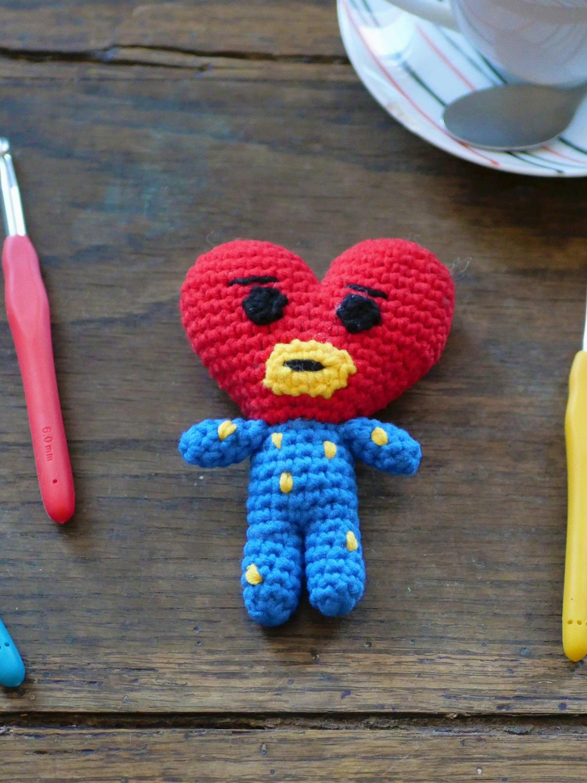 Tata BT21 Crochet Plush Toy – Inspired by V From BTS - Etsy