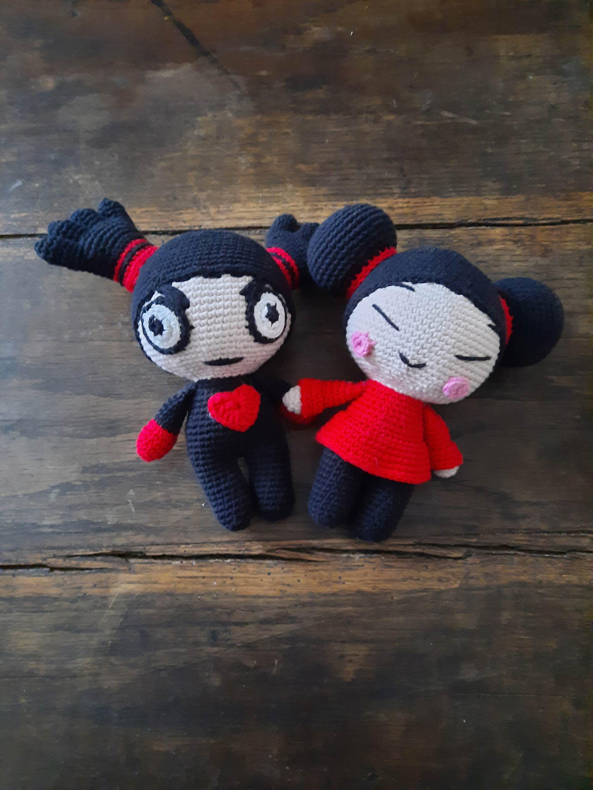 Pucca and Garu: the Iconic Crocheted Plush Duo for a Charming