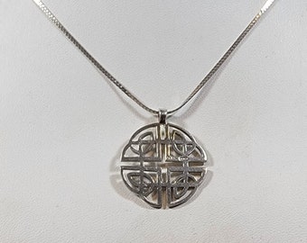 celtic eternity knot pendant sterling silver hallmarks
