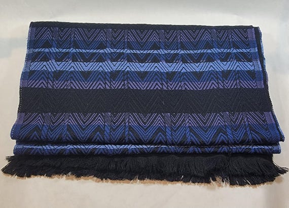 missoni scarf large blue wool scarf made in italy