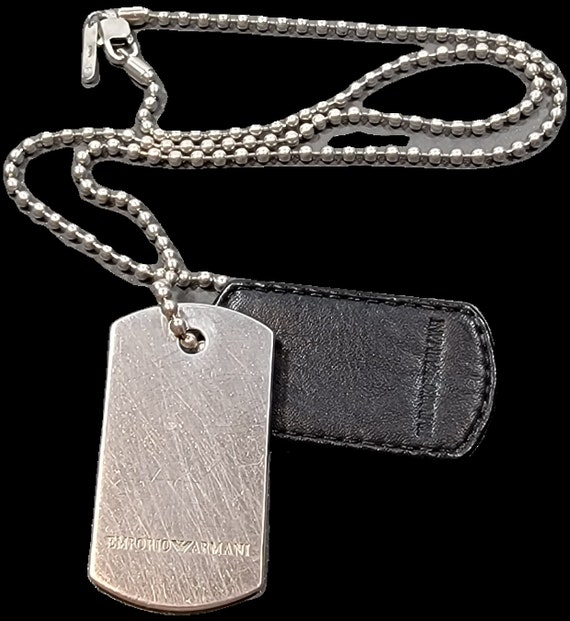 Sterling Silver Dog Tags Dad Gift Man Gift Armani Etsy