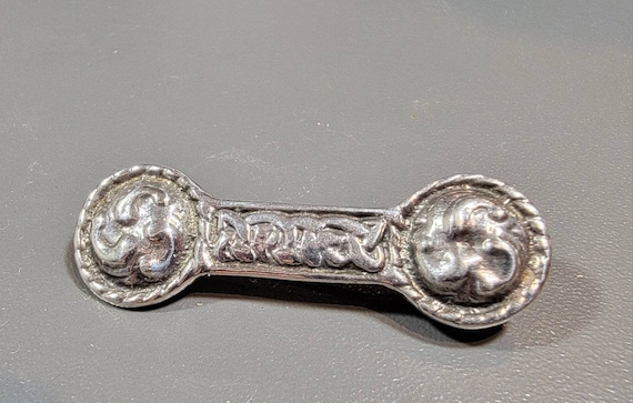 Celtic Brooch Trinity knot pin Sterling silver