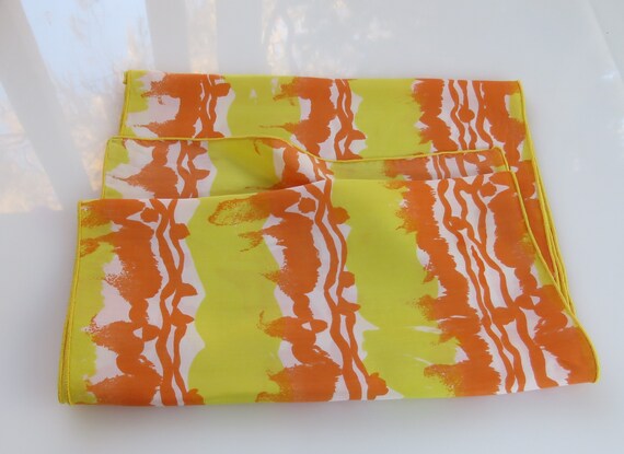 yellow and orange silk scarf Vera silk scarf oblo… - image 9