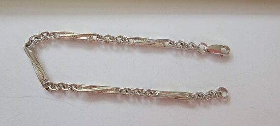 fancy chain bracelet sterling silver large and sm… - image 3