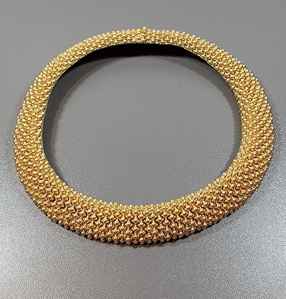 ciner necklace gold tone metal choker dots top quality