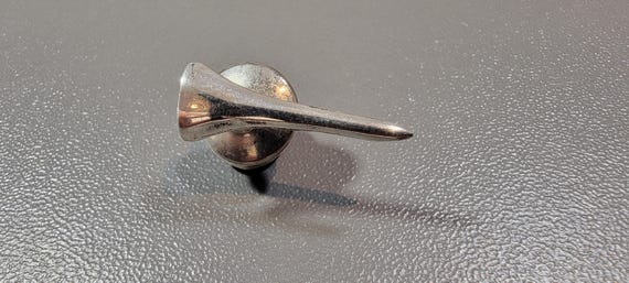 Golf tee Tie tack sterling silver gift for golfer lenore doskow vintage