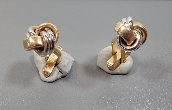 love knot cufflinks real looking fancy luxurious