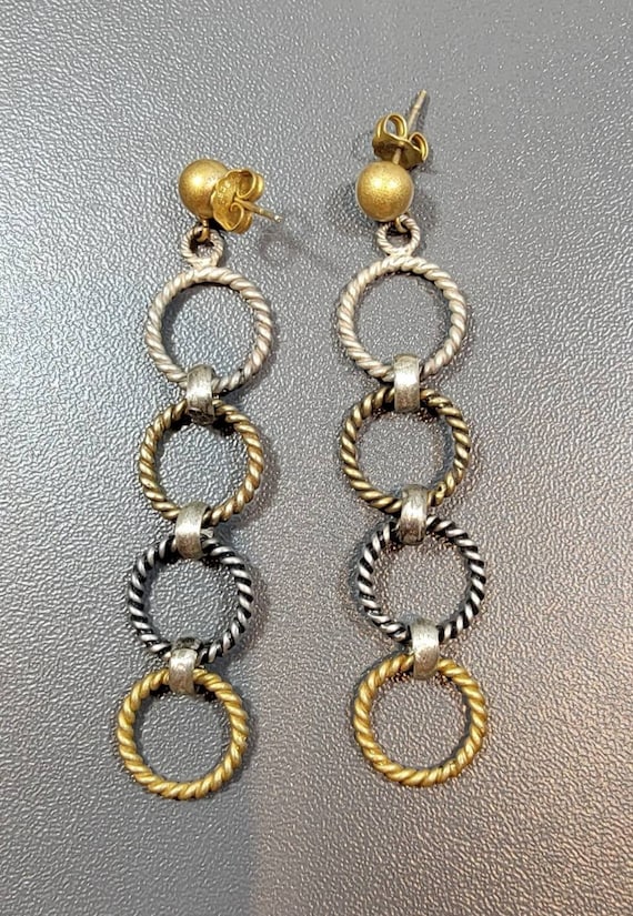 chain earrings sterling silver dangles