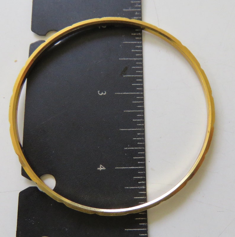 Trifari Bangle Bracelet Gold Tone Metal Stacking Bracelet | Etsy