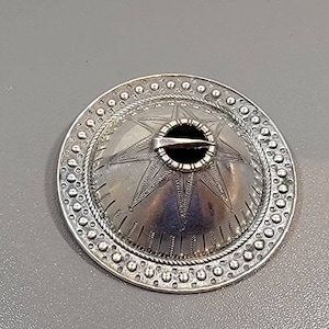 solje brooch Estonia or latvia antique unusual conical design wedding bunad