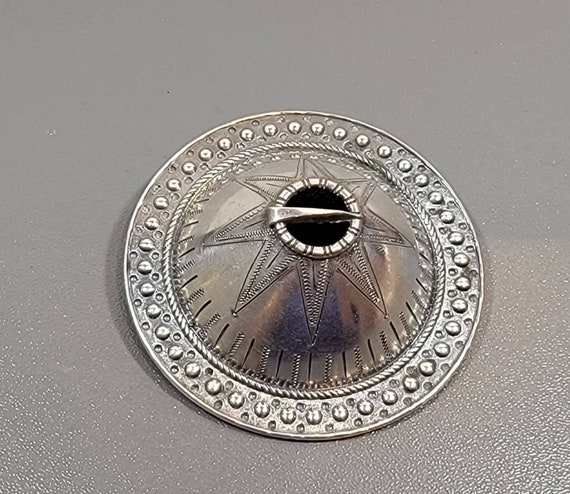 solje brooch Estonia or latvia antique unusual conical design wedding bunad