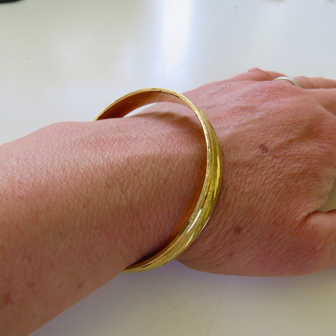 Trifari bangle Trifari bracelet gold tone metal Etsy