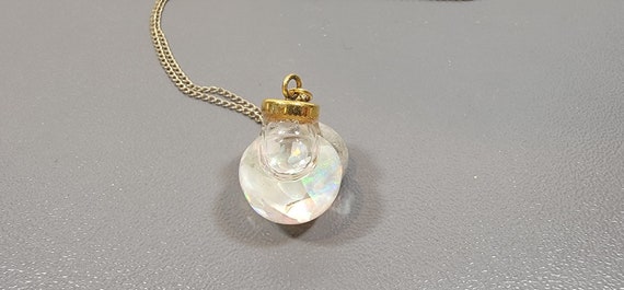 floating opal pendant gold filled in original box - image 4
