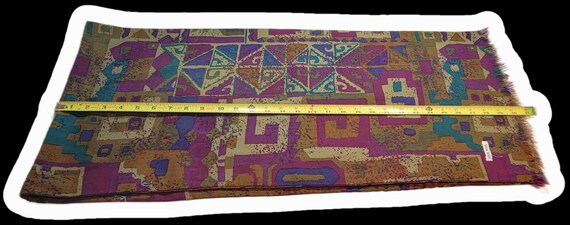 Wool scarf oblong vintage Paul smith double sided… - image 7