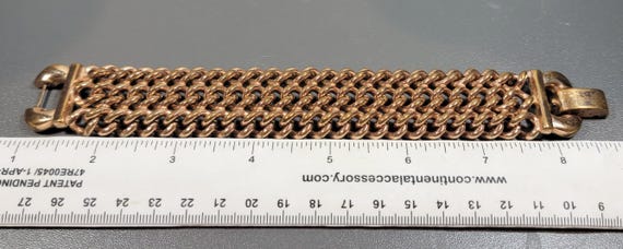 chain bracelet chain links vintage bergere gold tone chains