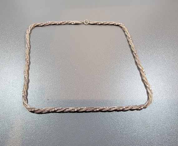 Sterling chain 18 inches long multi chains fancy bold vintage