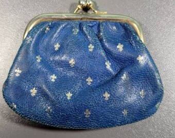 Mardi Gras Fleur De Lis Coin Purse Buckle Vintage PU Pouch Kiss-lock Wallet for Women Girl Mardi Gras Fleur De Lis Coin Purse Buckle Vintage PU Pouch Kiss-lock Wallet for Women Girl