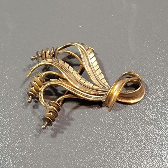 french gold filled brooch murat fantastic deco design