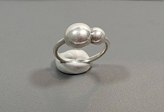 silver ring sterling silver band modern minimalist design usa size 6