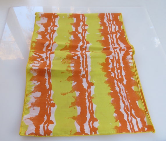 yellow and orange silk scarf Vera silk scarf oblo… - image 3