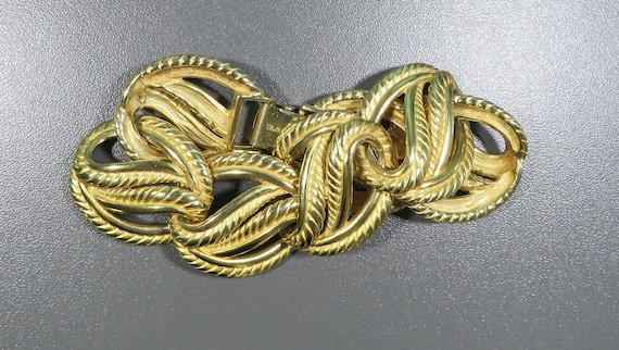 gold tone link bracelet Vintage erwin pearl nice quality