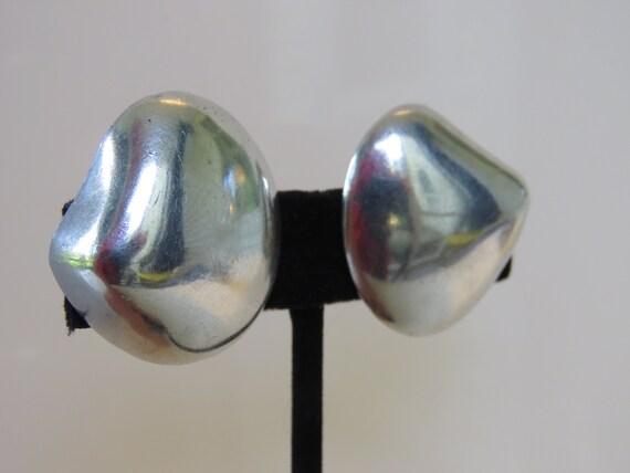 shell shape earrings minimal silver earrings styl… - image 4