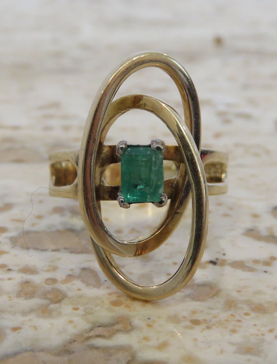 Space Age Design Emerald ring Space Age Design orb
