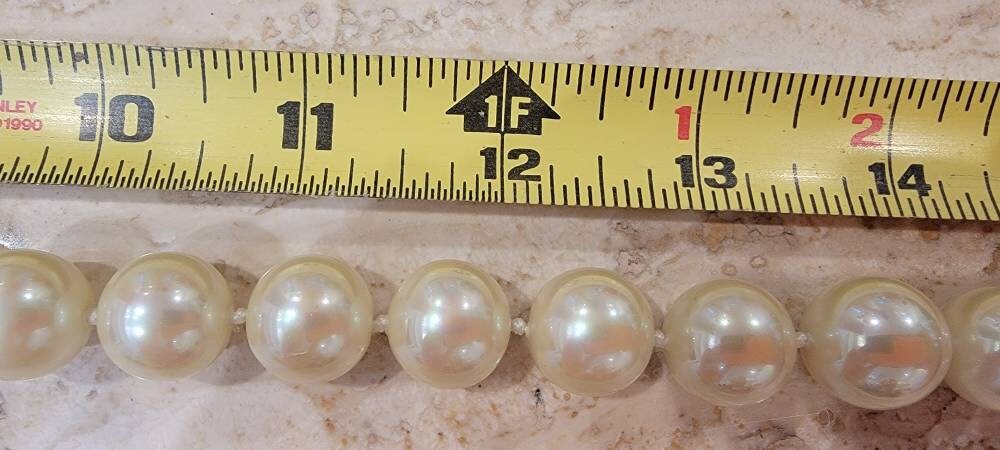 Pearl Necklace Ralph Lauren Beads Silver Tone Metal Clasp Etsy