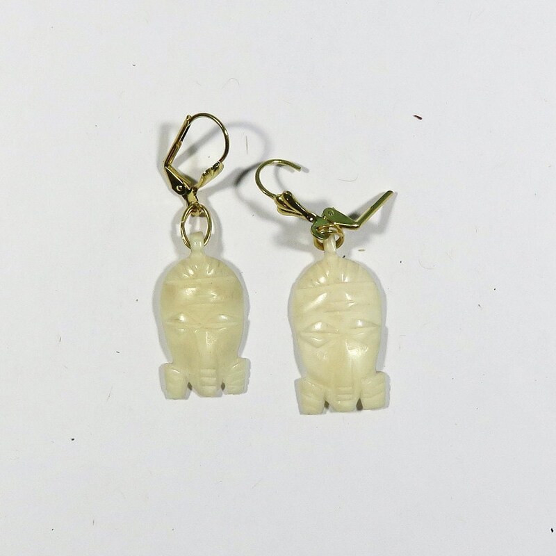 Tribal Mask Handmade Earrings