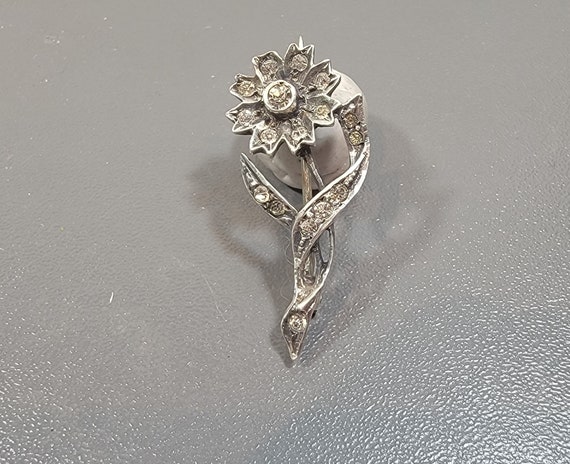 paste brooch flower 800 silver fine quality