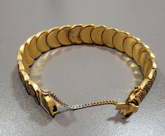 damascene bracelet vintage Spanish jewelry bangle… - image 6