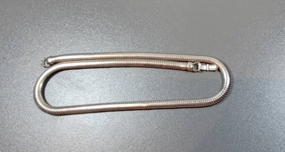 tubogas choker sterling silver Fostner fold over clasp