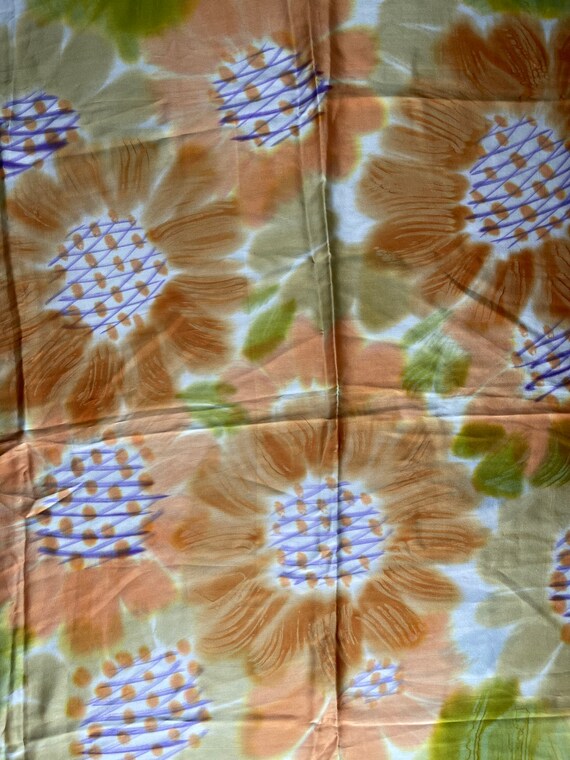 Large silk sunflower scarf abstract flower design grey yellow