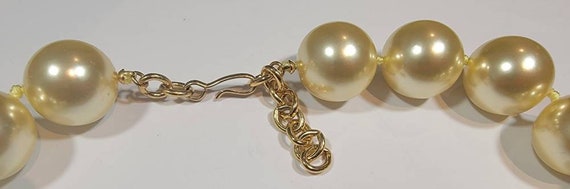 jumbo pearl Necklace big bold adjustable choker a… - image 6
