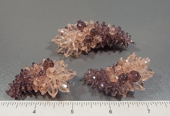coppola e toppo jewelry purple brooch and earrings Italy