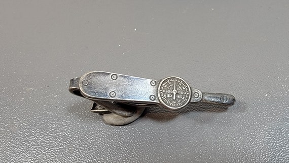 Tie bar vintage snap on tools groom gift torq meter