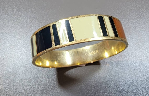 bangle bracelet wide stripes warm colors metropolitan museum of art king tut collection