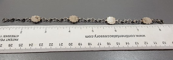 evil eye bracelet sterling silver rhinestone - image 3