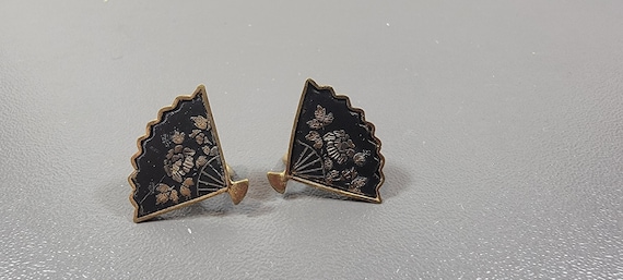 Japanese fan earrings best sale
