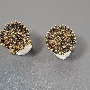 brutalist cufflinks gold gilt sterling silver