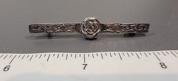 Celtic Brooch endless knot Sterling silver