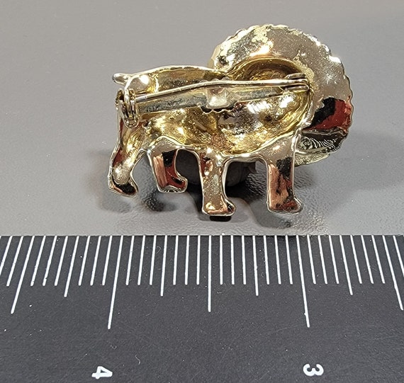 bull dog brooch vintage enamel scatter pin - image 3