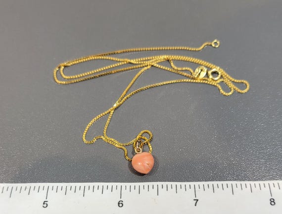 Heart pendant antique 14 karat yellow gold carved heart