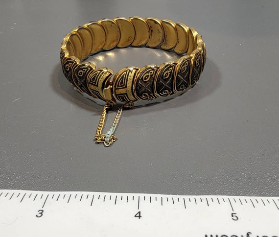 damascene bracelet vintage Spanish jewelry bangle… - image 7